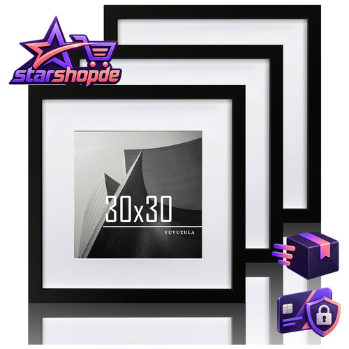 Bilderrahmen 30x30cm schwarz - bilderrahmen,